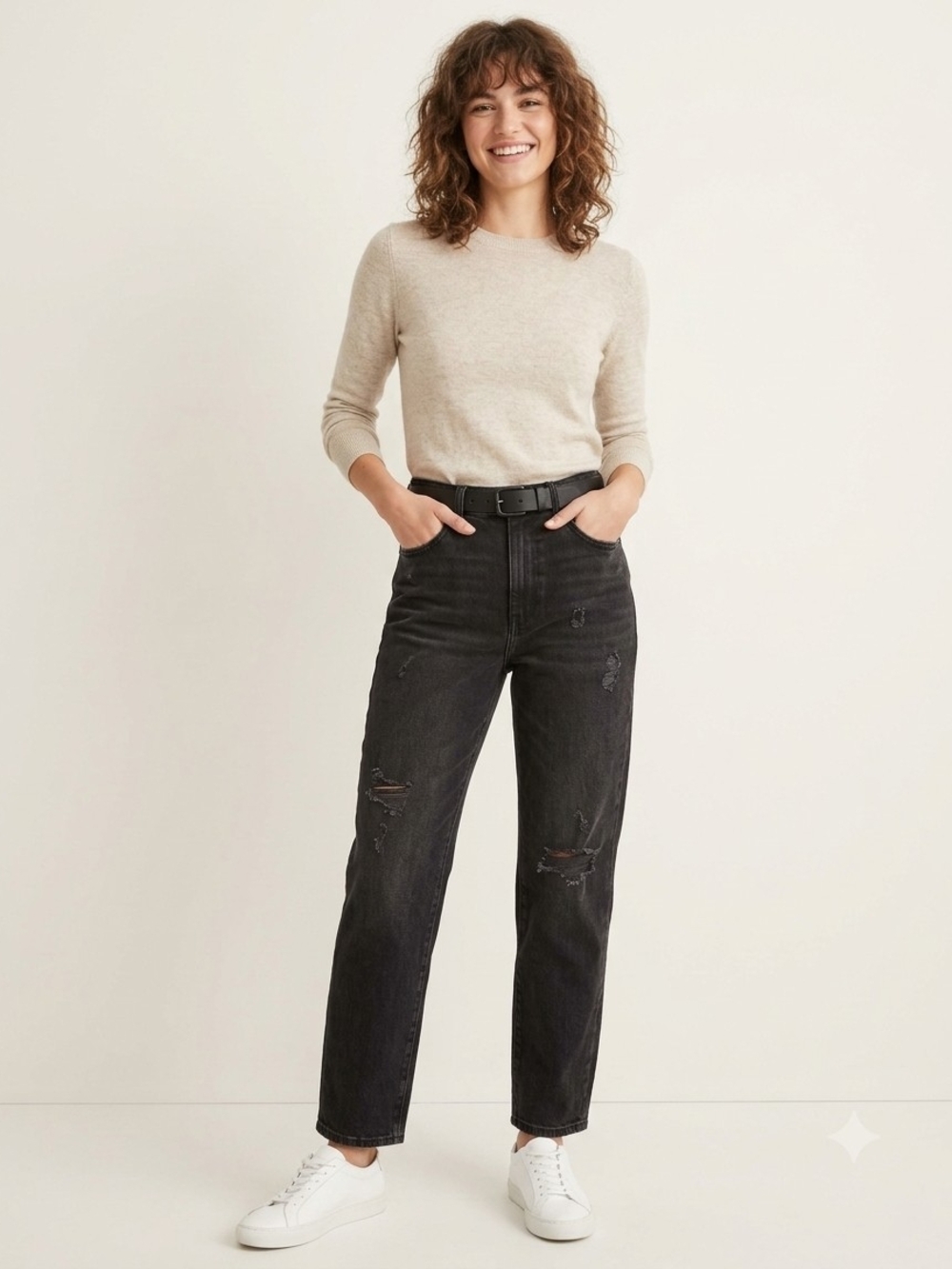 Universal Thread Womens High-Rise Vintage Straight Jeans Sz 00 Black